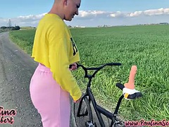 デカチン, アウトドア, 馬乗り