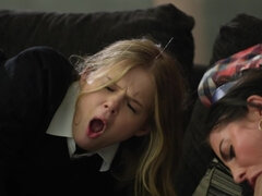Blonde, Foursome, Licking, Pussy, Schoolgirl