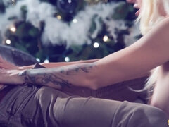 Stevie Shae's Perfect Body Is Perfectly Filled With Cum On Xmas