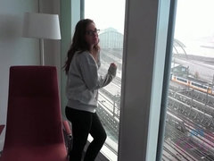 素人, 中出し, 彼女, 眼鏡, パンティ, ピアス, ハメ撮り, タトゥー