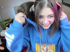 素人, フェラチオ, オマンコ, 一人, ティーン, おもちゃ