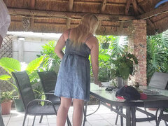 18 años, Chica, Rubia, Pareja, Corrida, Indio, Al aire libre, Esposa