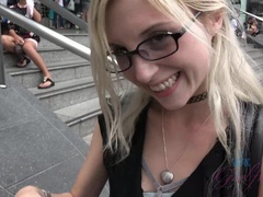 Culo, Rubia, Mamada, Corrida, Gafas, Pov, Coño, Tetas