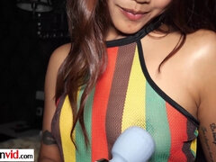 Lovely amateur Thai teen gets white cock