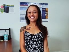 美女, デカパイ, フェラチオ, 茶髪の, 中出し, イく瞬間, バック, 自然山雀