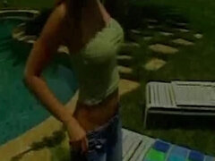 Kaya Cox and her blonde lesbian friend get wild with dildos in outdoor lesbian play