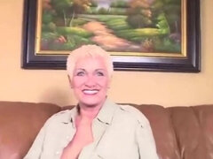 Flirtatious grandma likes to swallow a young throbbing cock