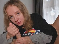18 años, Mamada, Británico, Semen en la boca, Pajear, Orgasmo, Pov, Adolescente