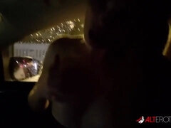Jay Jay Ink sucks Sascha while he drives