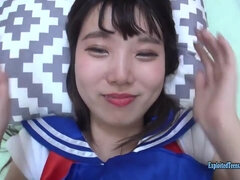 アジア人, お尻, ぽちゃ, イマラチオ, 日本人, オマンコ, 女子高生, ティーン