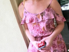 Chica, Rubia, Despelote, Sexo duro, Pov, Público, Coño, Fumando