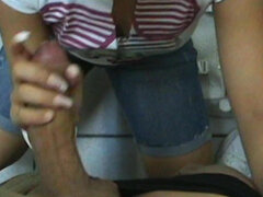 Teen Anna sucks every drains of cum out of dude