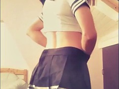 Janelle in naughty japanese cums twice !