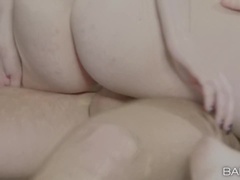 お尻, 美女, ブロンド, フェラチオ, バック, 顔射, スペイン人, 驚き