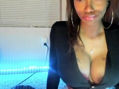 Amateur, Beauté, Gros cul, Noir ébène, Masturbation, Chatte, Nénés, Webcam