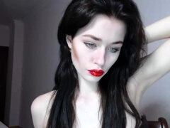 Cute amateur webcam teen girl toying pussy on webcam