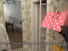 Debt4k. chicks spouse allows debt collector to taste her narrow holes