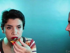 Amateur, Mamada, Cfnm, Semen en la boca, Corridas faciales, Comida, Pajear, Hd