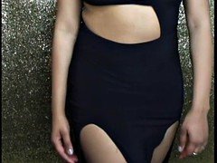 Amateur, Negro, Vestido, Ébano, Voyeur