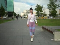 Grote kont, Zichtbare schaamlippen, Flashing, Moeder die ik wil neuken, Openbaar