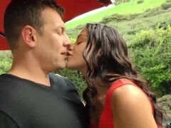 Blonde, Brunette brune, Queue, Famille, Béant, Naturelle, Petite femme, Nénés