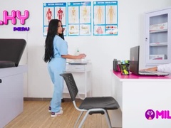 お尻, デカ尻, フェラチオ, 茶髪の, バック, ラティーナ, 小柄, オッパイの