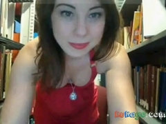 Stellar Woman Plays it in Library