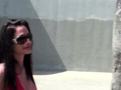 Enthousiasteling, Bondage discipline sadomasochisme, Blond, Dominante vrouw, Moeder die ik wil neuken, Buiten, Openbaar