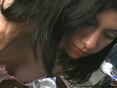 Amateur, Brunette brune, Éjaculation interne, Queue, Hard, Hôtel, Petite femme, Serré