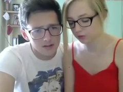 Enthousiasteling, Blond, Pijpbeurt, Huisgemaakt, Gezichtspunt, Schoolmeisje, Student, Tiener