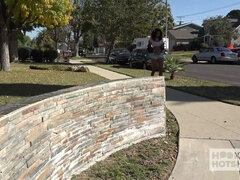 September Moans As Bryan Pounds Her Gushing Ebony Pussy!