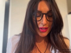 Amateur, Tetas grandes, Morena, Corridas, Gafas, Enorme, Ruso, Secretaria