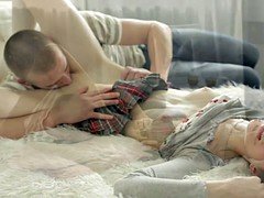 Cum on her butt after fantastic sex