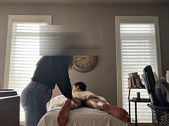 Legit Married Columbian RMT surrenders to a monster Asian cock
