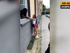 Nata Ocean keeps laughing through a funny hostel photoshoot with Freddy Gong
