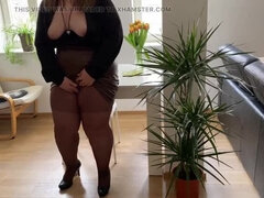 Wohlbeleibte schöne frauen, Grosser arsch, Pummelig, Behaart, Handjob, Selbstgemacht, Muschi, Sohn