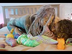 アナル, ブロンド, Hd, レズビアン, ヌード, タトゥー, オッパイの, おもちゃ