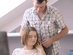 18, デカパイ, 巨乳な, チン, 天然, オマンコ, 剃毛, ティーン