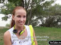 Enthousiasteling, Pijpbeurt, Hd, Buiten, Gezichtspunt, Tieten likken