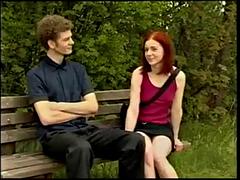 Cumshot, Double penetration, German, Outdoor, Redhead, Threesome, Tits, Vintage