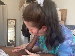 Big cock, Black, College, Couple, Facial, Handjob, Petite, Teen