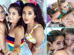 Gros cul, Grosse bite, Blonde, Sucer une bite, Éjaculer dans la bouche, Fétiche, Groupe, Léchez