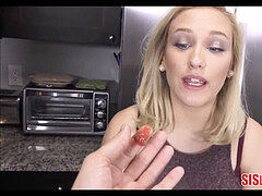drilling My teenager Stepsister In The Kitchen