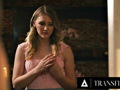TRANSFIXED - Petite Melody Marks Gets Hot Creampie By Her Trans Neighbor Gray Perrier
