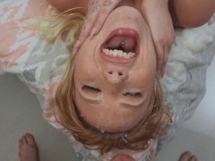 Rubia, Corridas, Corridas faciales, Sexo duro, Pov, Coño, Tatuaje, Adolescente