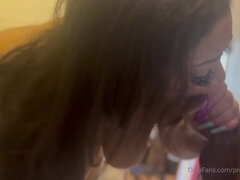 浴室, ぽっちゃり, デカ尻, 黒人, イマラチオ, 黒人