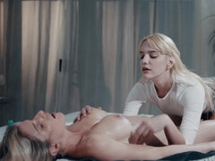 Blonde, Fingering, Kissing, Lesbian, Licking, Milf, Natural tits, Tits