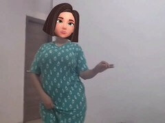 Arabisch, Grote kont, Dansen, Naakt, Naakt