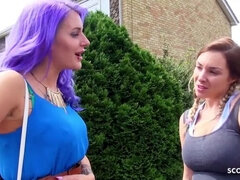SISTER SUPRISE BRO WITH HER BLUE HAIR BF ALEXXA VICE FOR SEX