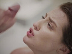 Morena, Engañando, Corrida, Corridas faciales, Sexo duro, Tetas naturales, Realidad, Mojado